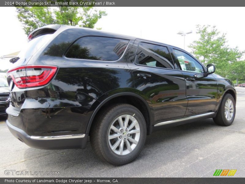 Brilliant Black Crystal Pearl / Black 2014 Dodge Durango SXT