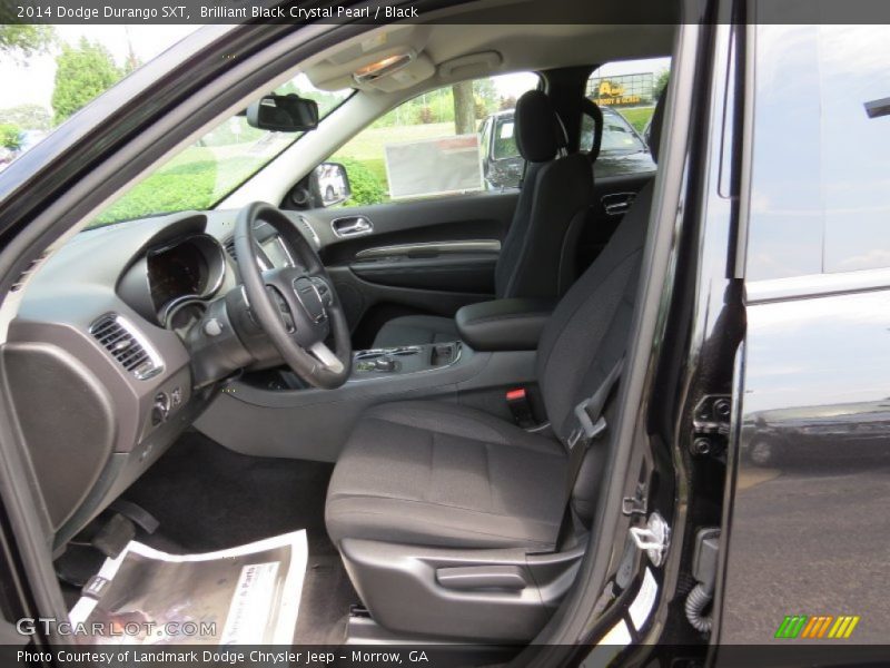 Brilliant Black Crystal Pearl / Black 2014 Dodge Durango SXT