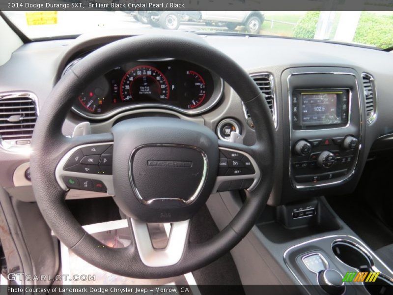Brilliant Black Crystal Pearl / Black 2014 Dodge Durango SXT