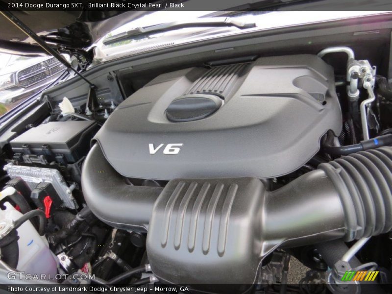Brilliant Black Crystal Pearl / Black 2014 Dodge Durango SXT