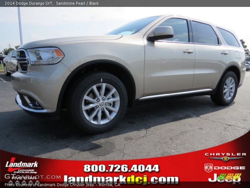 Sandstone Pearl / Black 2014 Dodge Durango SXT