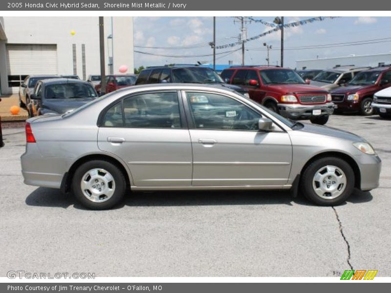 Shoreline Mist Metallic / Ivory 2005 Honda Civic Hybrid Sedan