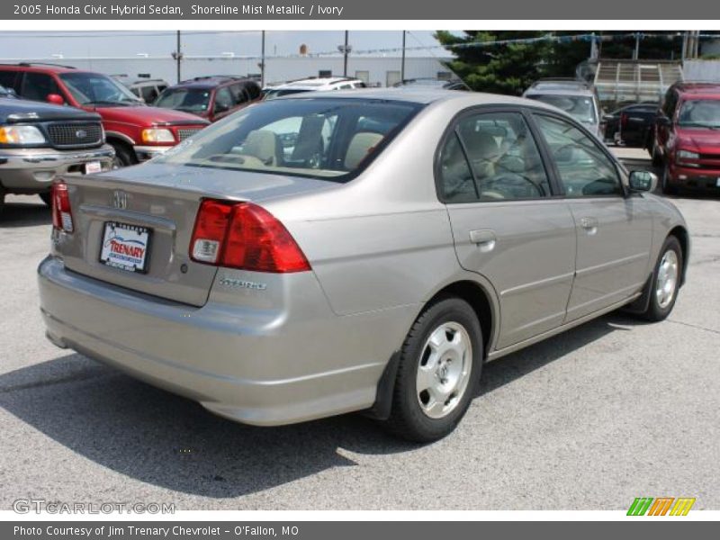 Shoreline Mist Metallic / Ivory 2005 Honda Civic Hybrid Sedan