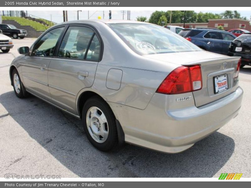 Shoreline Mist Metallic / Ivory 2005 Honda Civic Hybrid Sedan
