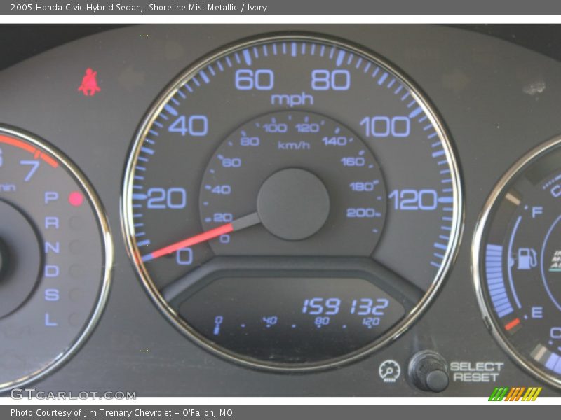 Shoreline Mist Metallic / Ivory 2005 Honda Civic Hybrid Sedan