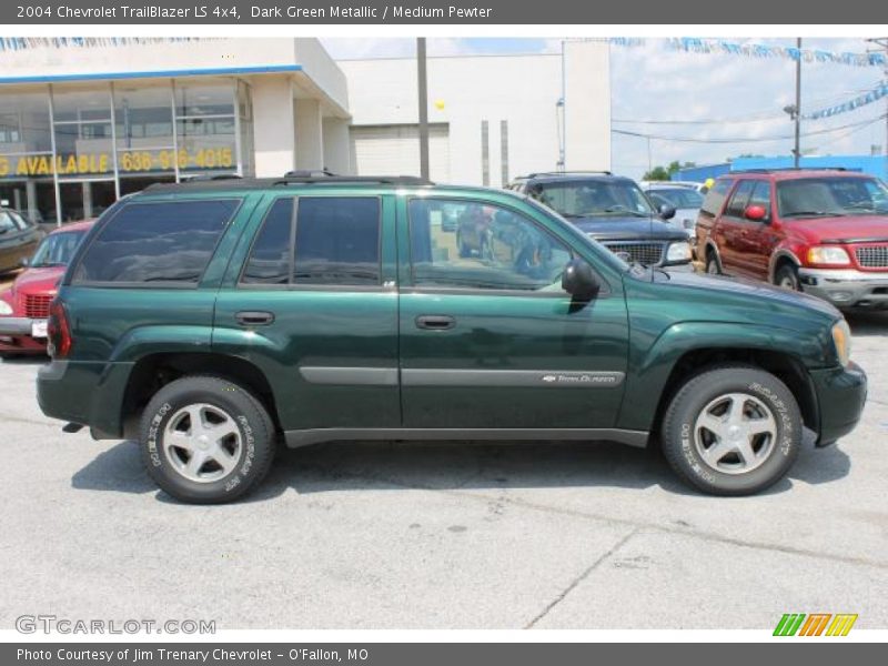 Dark Green Metallic / Medium Pewter 2004 Chevrolet TrailBlazer LS 4x4