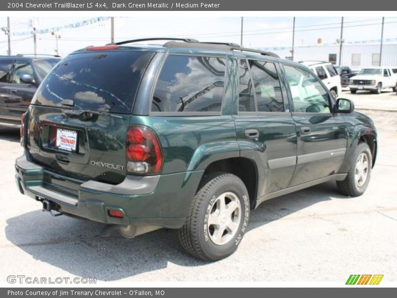 Dark Green Metallic / Medium Pewter 2004 Chevrolet TrailBlazer LS 4x4
