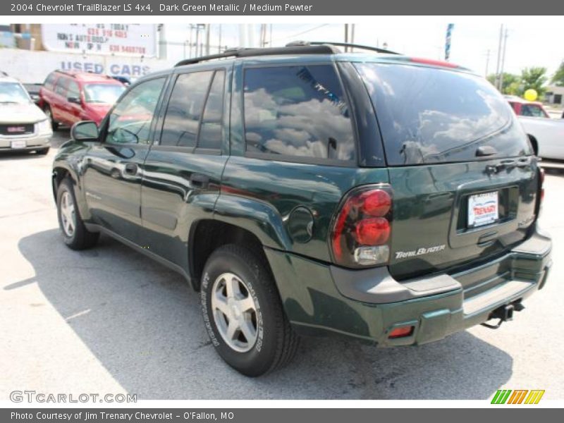 Dark Green Metallic / Medium Pewter 2004 Chevrolet TrailBlazer LS 4x4