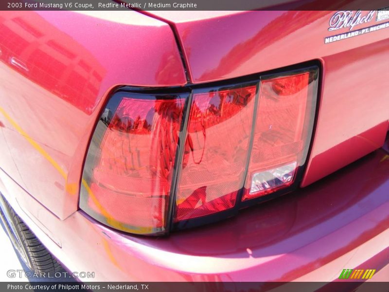 Redfire Metallic / Medium Graphite 2003 Ford Mustang V6 Coupe