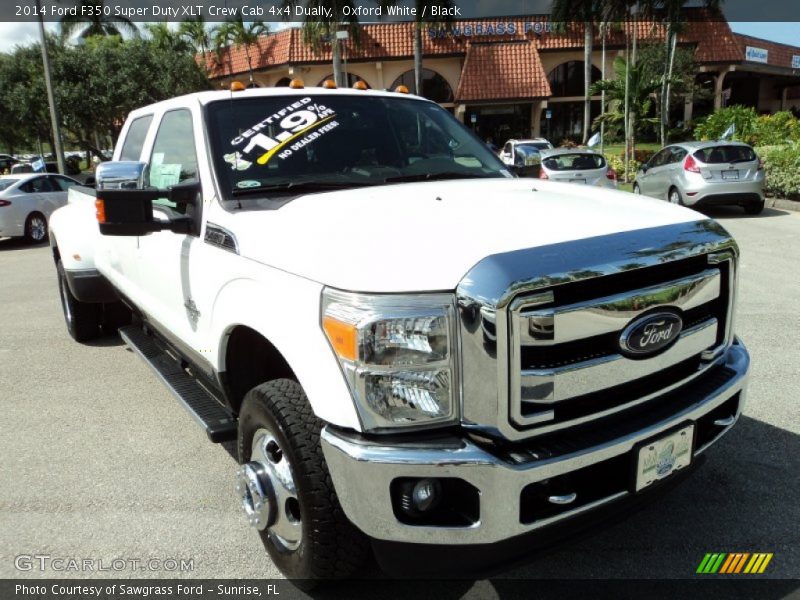 Oxford White / Black 2014 Ford F350 Super Duty XLT Crew Cab 4x4 Dually