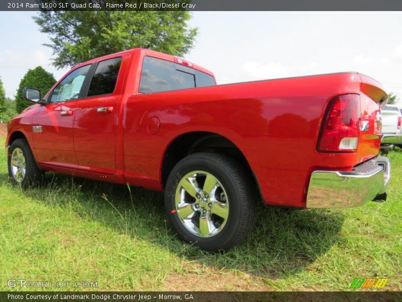 Flame Red / Black/Diesel Gray 2014 Ram 1500 SLT Quad Cab
