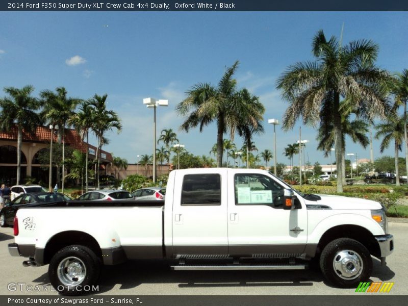 Oxford White / Black 2014 Ford F350 Super Duty XLT Crew Cab 4x4 Dually