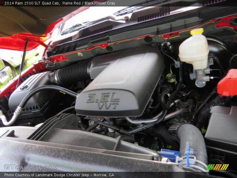 Flame Red / Black/Diesel Gray 2014 Ram 1500 SLT Quad Cab