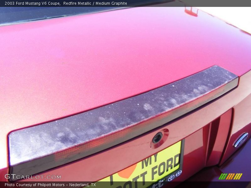Redfire Metallic / Medium Graphite 2003 Ford Mustang V6 Coupe