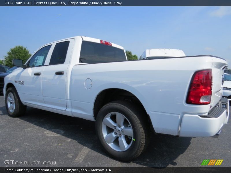 Bright White / Black/Diesel Gray 2014 Ram 1500 Express Quad Cab