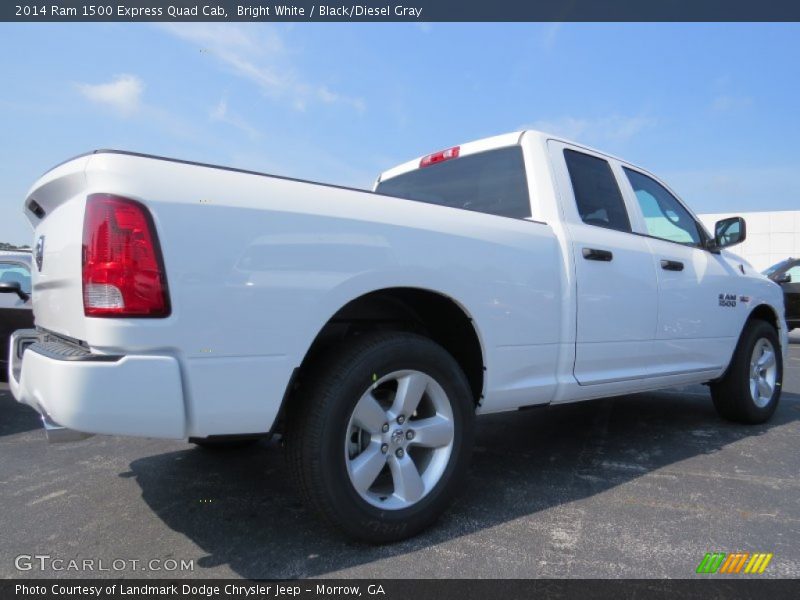 Bright White / Black/Diesel Gray 2014 Ram 1500 Express Quad Cab