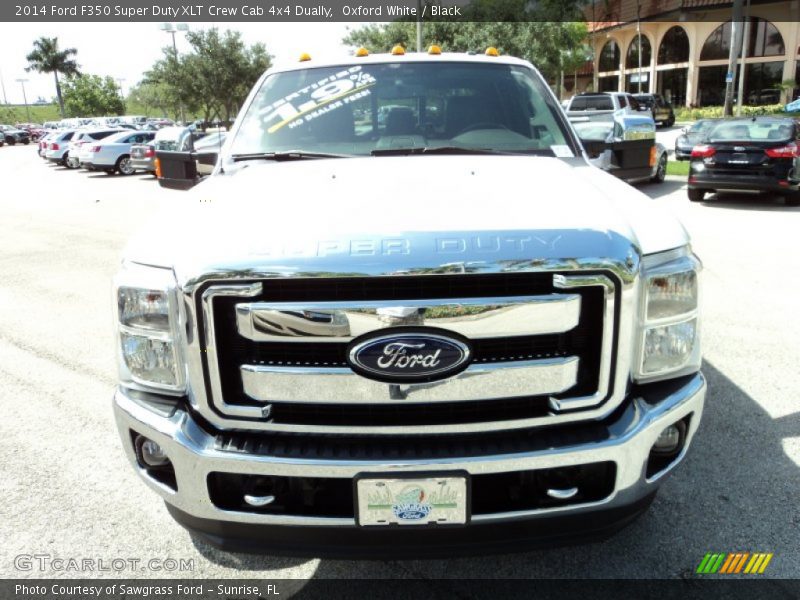 Oxford White / Black 2014 Ford F350 Super Duty XLT Crew Cab 4x4 Dually