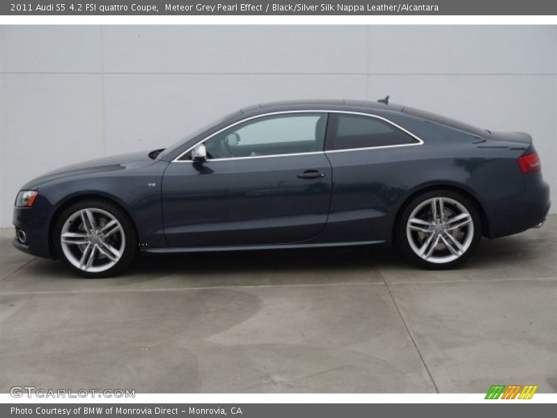 Meteor Grey Pearl Effect / Black/Silver Silk Nappa Leather/Alcantara 2011 Audi S5 4.2 FSI quattro Coupe