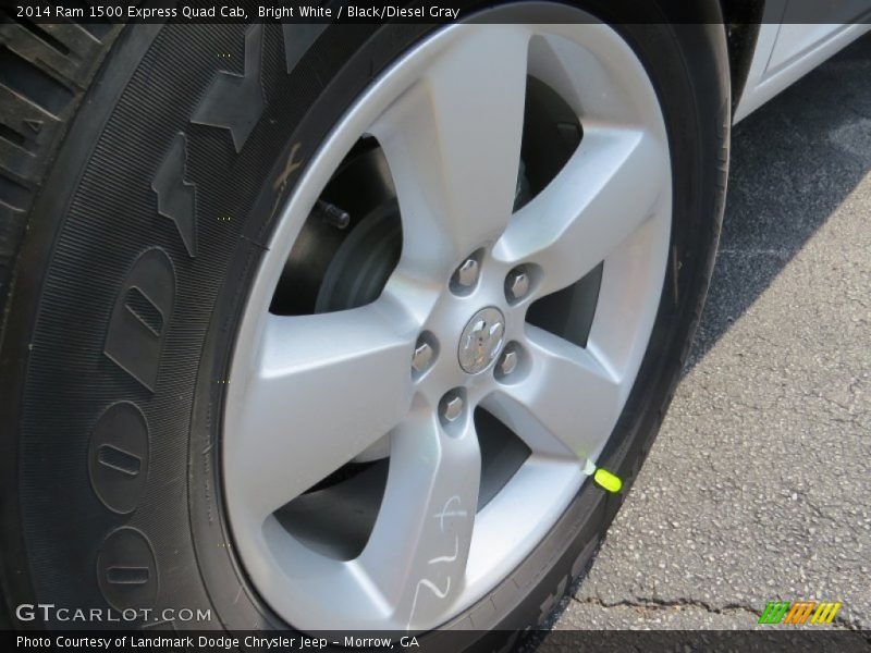 Bright White / Black/Diesel Gray 2014 Ram 1500 Express Quad Cab