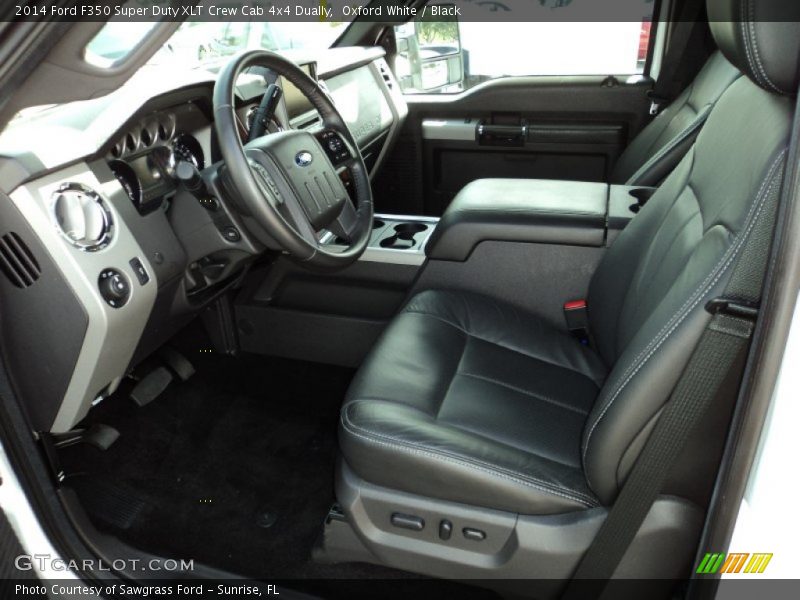 Oxford White / Black 2014 Ford F350 Super Duty XLT Crew Cab 4x4 Dually