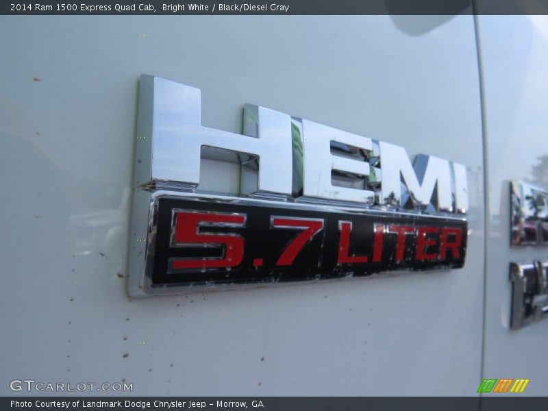 Bright White / Black/Diesel Gray 2014 Ram 1500 Express Quad Cab