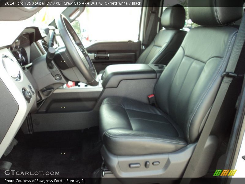 Oxford White / Black 2014 Ford F350 Super Duty XLT Crew Cab 4x4 Dually