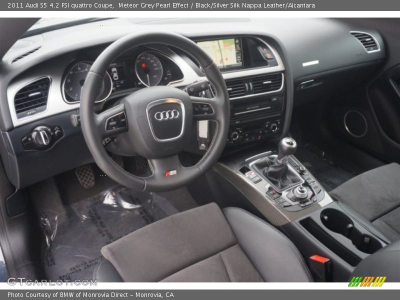 Black/Silver Silk Nappa Leather/Alcantara Interior - 2011 S5 4.2 FSI quattro Coupe 