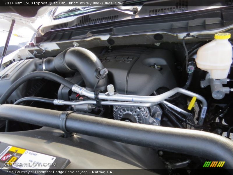 Bright White / Black/Diesel Gray 2014 Ram 1500 Express Quad Cab
