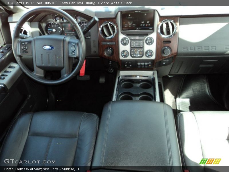 Oxford White / Black 2014 Ford F350 Super Duty XLT Crew Cab 4x4 Dually
