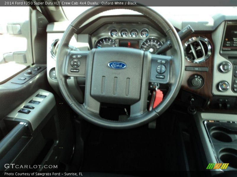 Oxford White / Black 2014 Ford F350 Super Duty XLT Crew Cab 4x4 Dually
