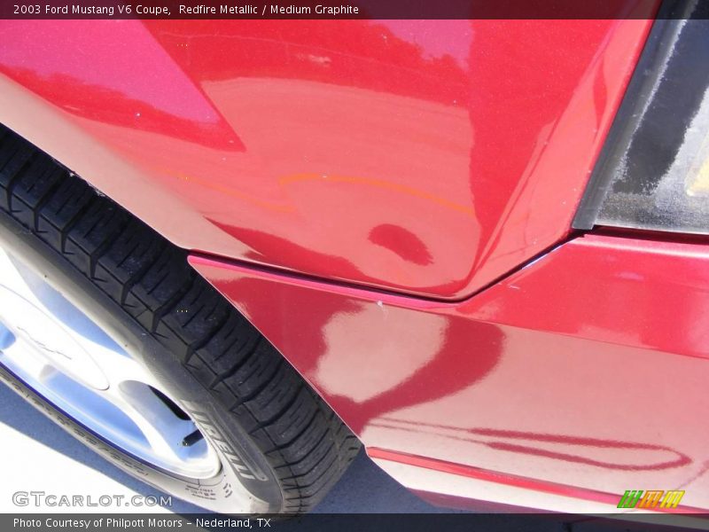 Redfire Metallic / Medium Graphite 2003 Ford Mustang V6 Coupe
