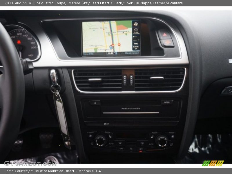 Meteor Grey Pearl Effect / Black/Silver Silk Nappa Leather/Alcantara 2011 Audi S5 4.2 FSI quattro Coupe