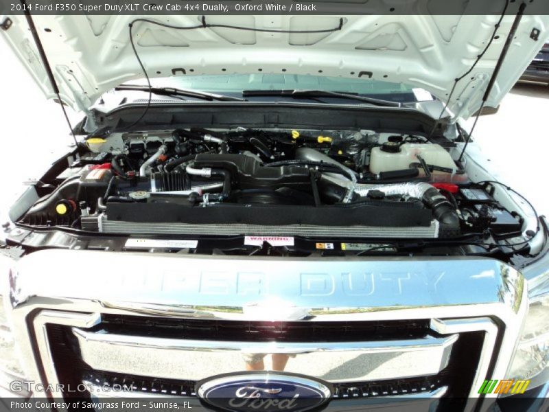 Oxford White / Black 2014 Ford F350 Super Duty XLT Crew Cab 4x4 Dually