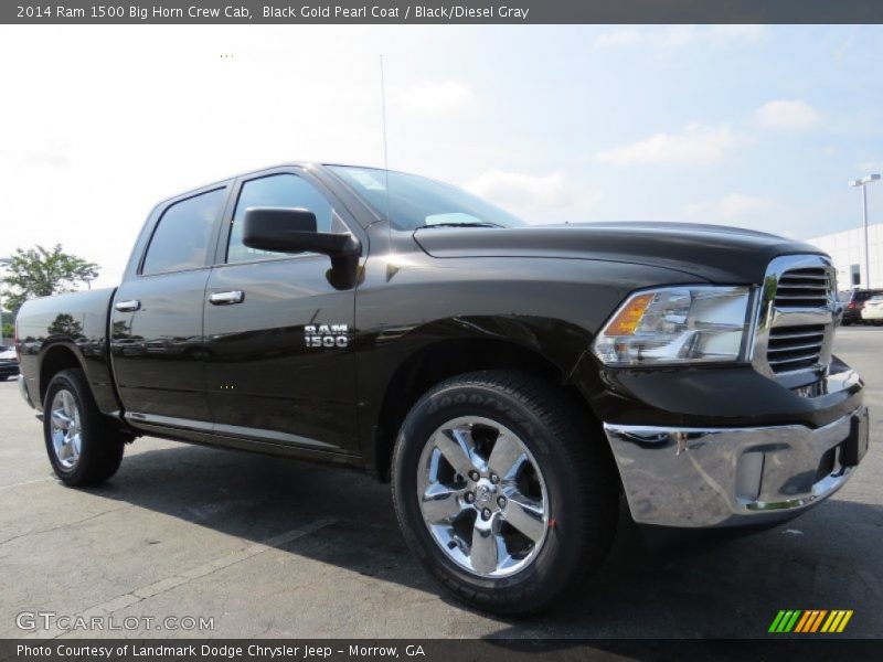 Black Gold Pearl Coat / Black/Diesel Gray 2014 Ram 1500 Big Horn Crew Cab