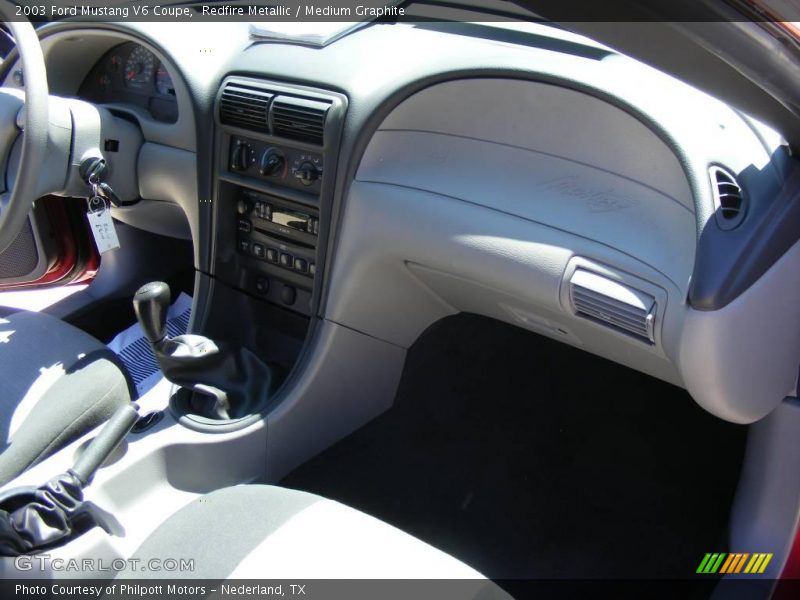 Redfire Metallic / Medium Graphite 2003 Ford Mustang V6 Coupe