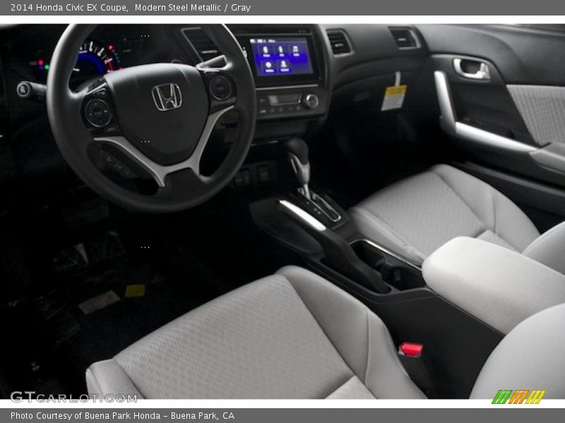 Modern Steel Metallic / Gray 2014 Honda Civic EX Coupe