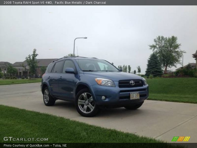 Pacific Blue Metallic / Dark Charcoal 2008 Toyota RAV4 Sport V6 4WD