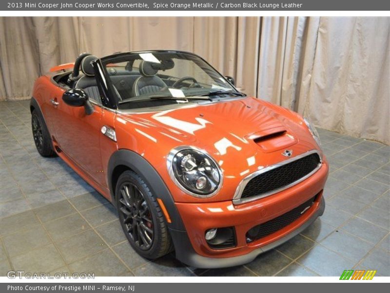 Spice Orange Metallic / Carbon Black Lounge Leather 2013 Mini Cooper John Cooper Works Convertible