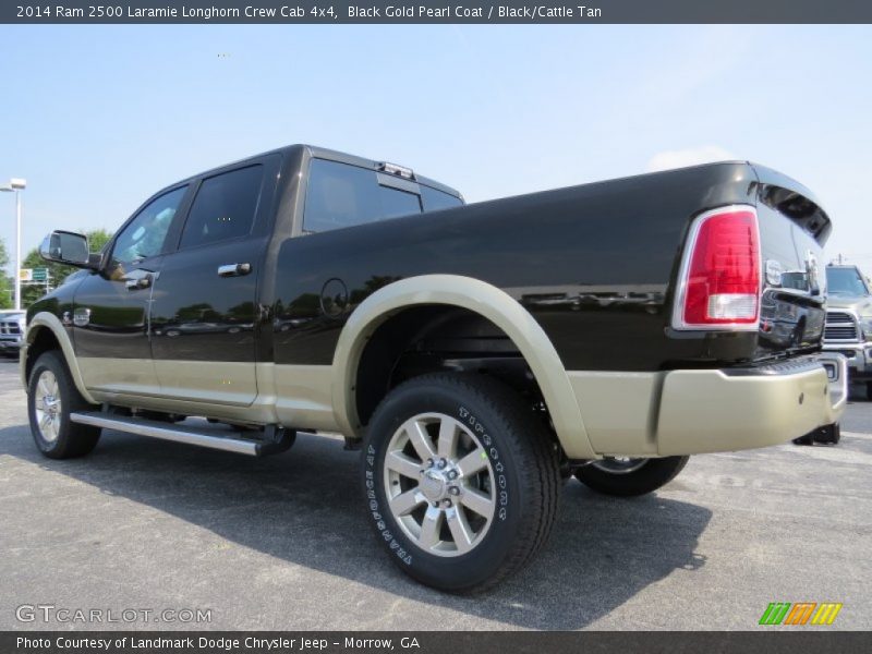 Black Gold Pearl Coat / Black/Cattle Tan 2014 Ram 2500 Laramie Longhorn Crew Cab 4x4