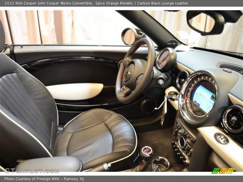 Spice Orange Metallic / Carbon Black Lounge Leather 2013 Mini Cooper John Cooper Works Convertible