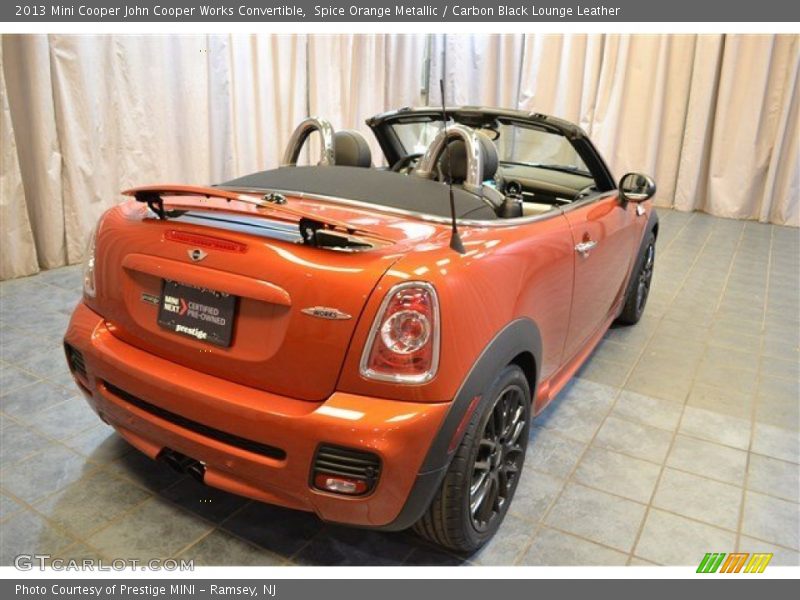 Spice Orange Metallic / Carbon Black Lounge Leather 2013 Mini Cooper John Cooper Works Convertible