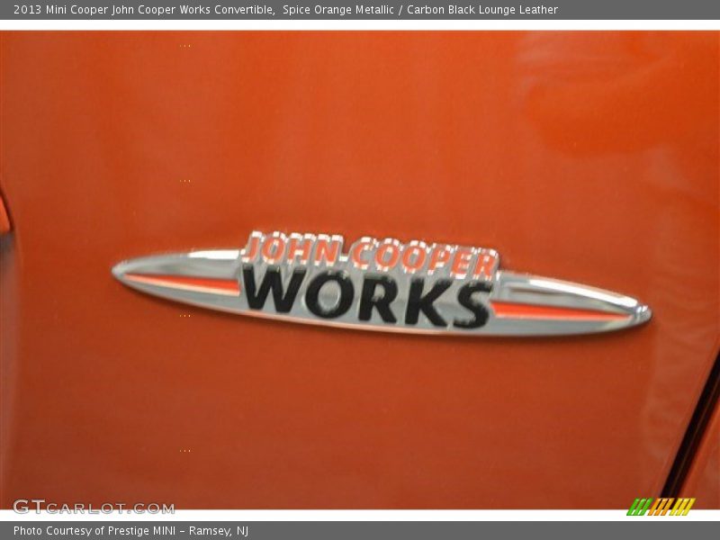 Spice Orange Metallic / Carbon Black Lounge Leather 2013 Mini Cooper John Cooper Works Convertible