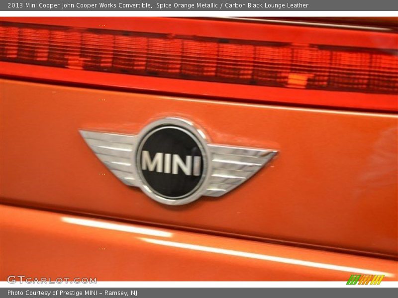 Spice Orange Metallic / Carbon Black Lounge Leather 2013 Mini Cooper John Cooper Works Convertible