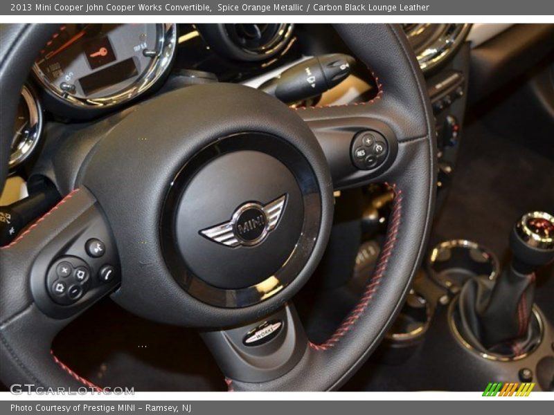 Spice Orange Metallic / Carbon Black Lounge Leather 2013 Mini Cooper John Cooper Works Convertible