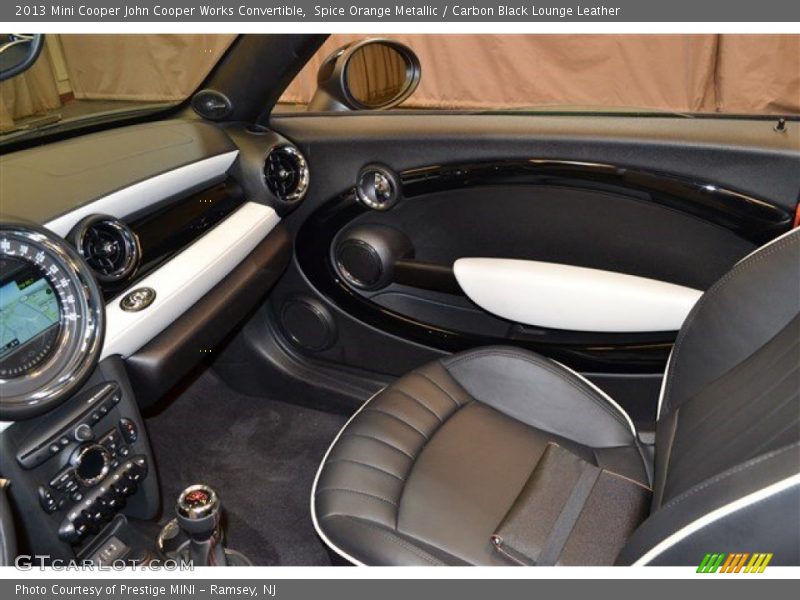 Spice Orange Metallic / Carbon Black Lounge Leather 2013 Mini Cooper John Cooper Works Convertible