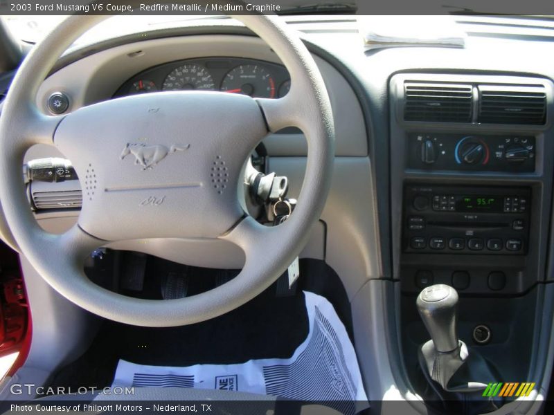 Redfire Metallic / Medium Graphite 2003 Ford Mustang V6 Coupe