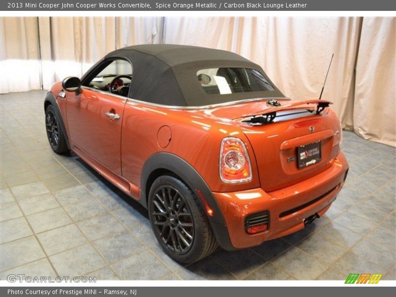 Spice Orange Metallic / Carbon Black Lounge Leather 2013 Mini Cooper John Cooper Works Convertible