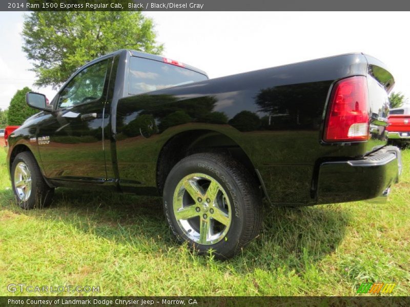 Black / Black/Diesel Gray 2014 Ram 1500 Express Regular Cab