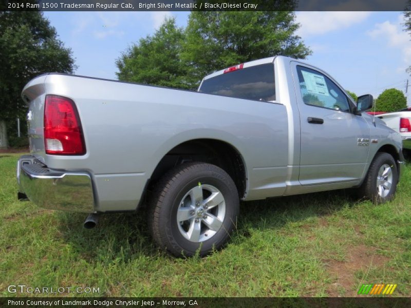 Bright Silver Metallic / Black/Diesel Gray 2014 Ram 1500 Tradesman Regular Cab