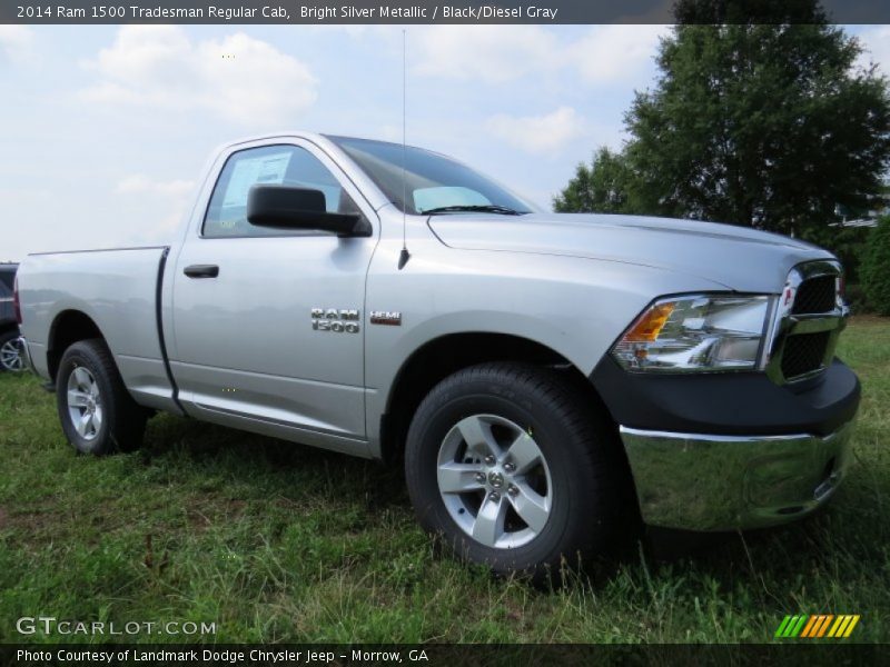 Bright Silver Metallic / Black/Diesel Gray 2014 Ram 1500 Tradesman Regular Cab